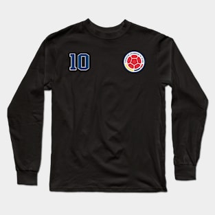 Colombia Flag Futbol Soccer Franela Colombia Long Sleeve T-Shirt